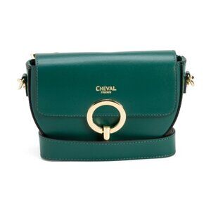 CHEVAL Made In Italy Leather Round Crossbody